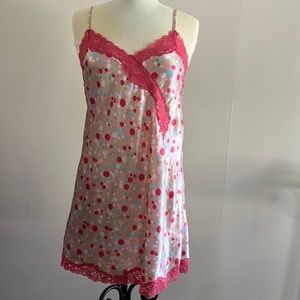 2/$25 Barbiecore pastels polka dot and floral slip dress